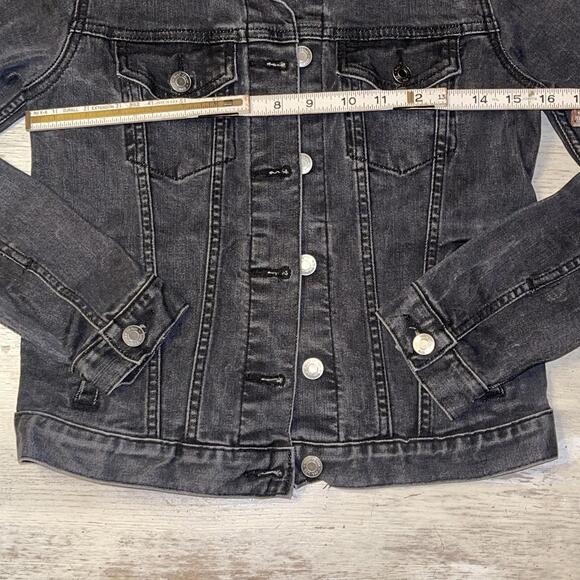 EUC Gap Black Stretch Denim Jacket Size XS - Picture 5 of 6